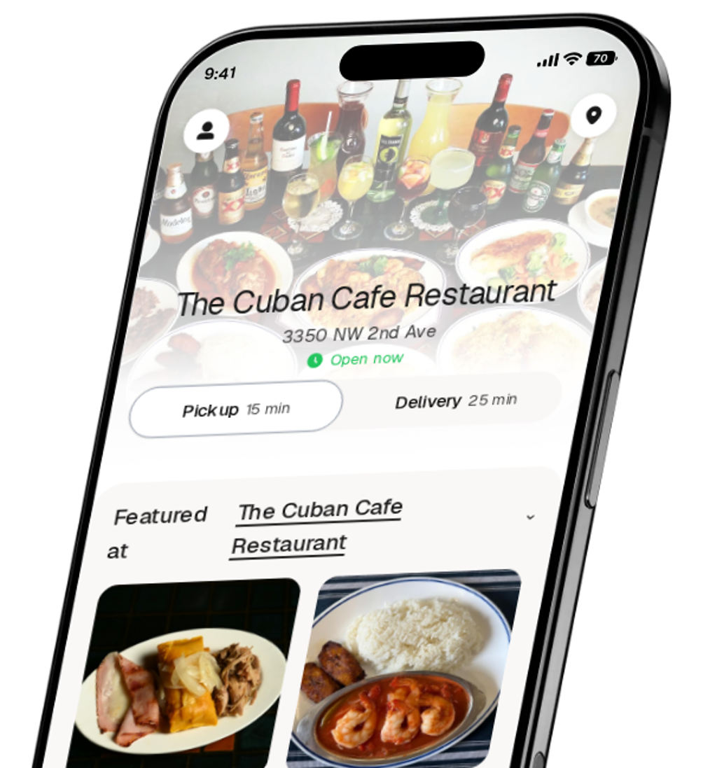 The Cuban Cafe Restaurant app preview